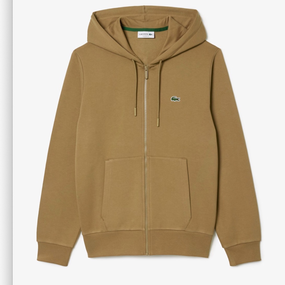 LACOSTE Men's Zip-Up Fleece Hoodie